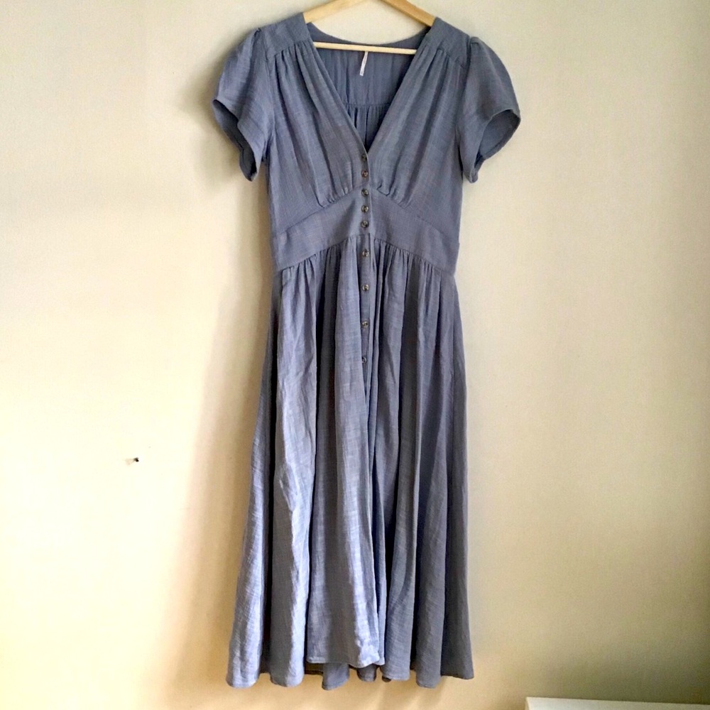 *Altered* Free People Love of my Life Midi Dress
